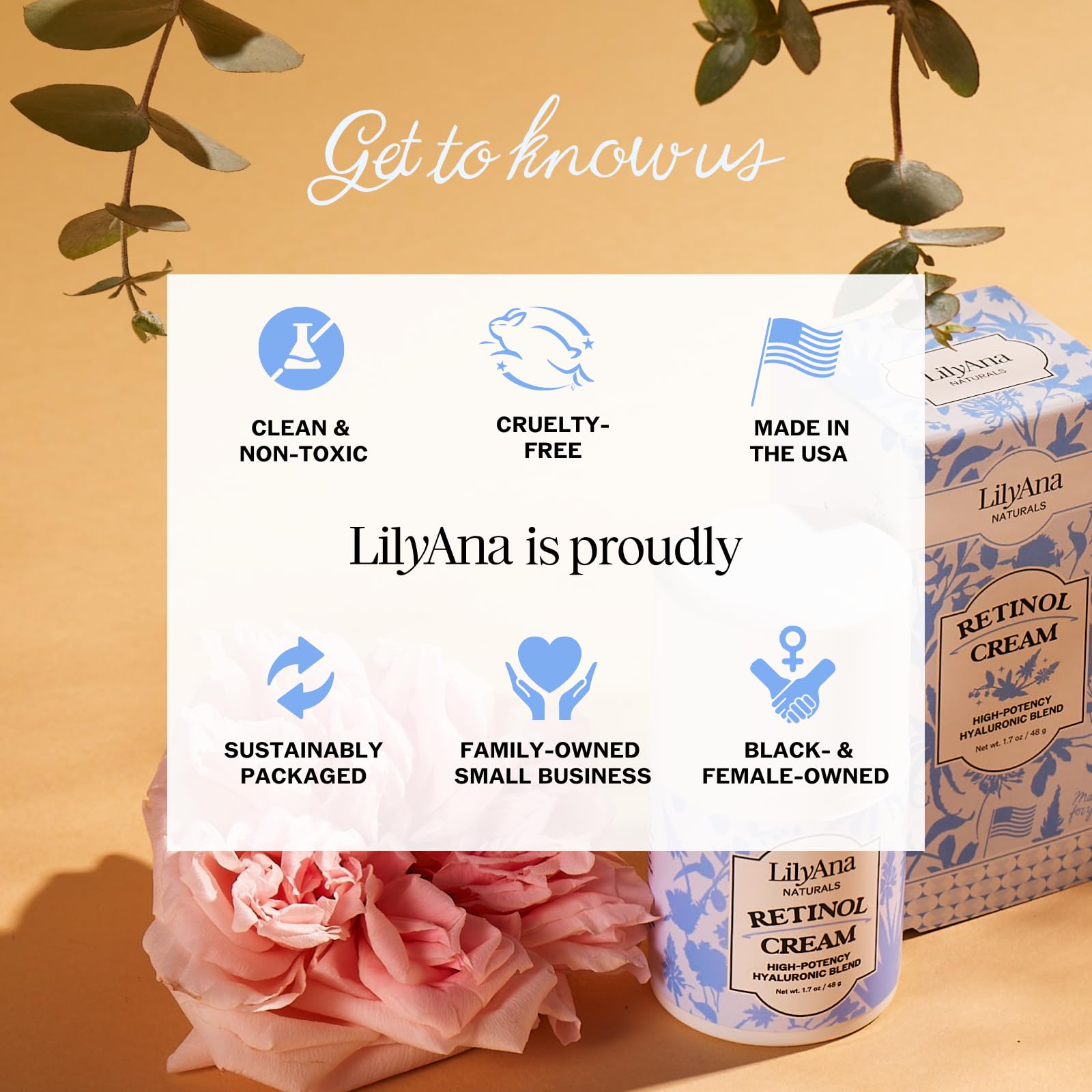LilyAna Naturals cream on textured skin shows improved smoothness.