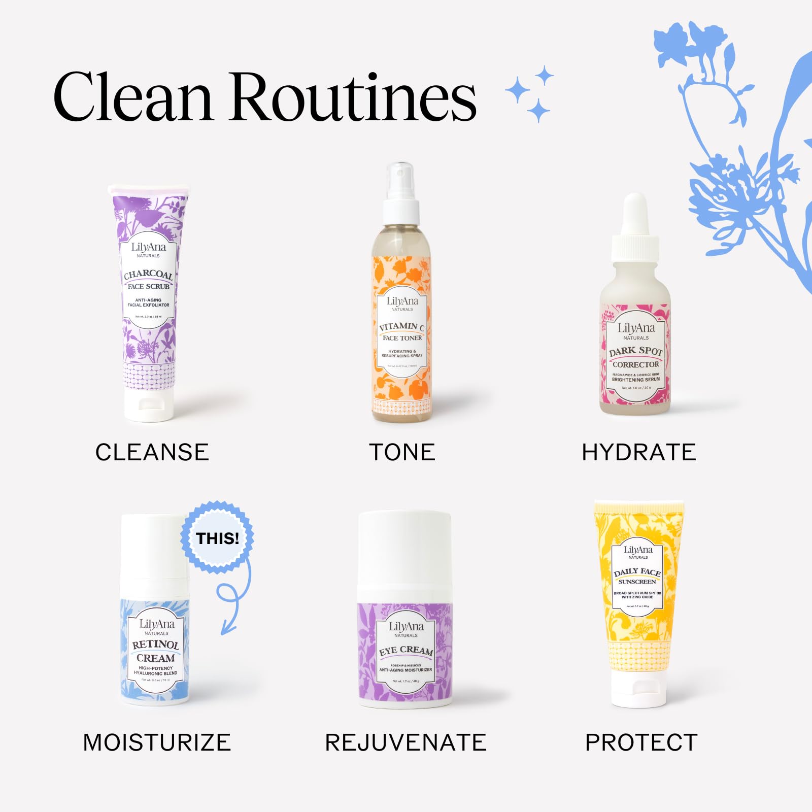 LilyAna Naturals USA-made badge on box emphasizing quality.