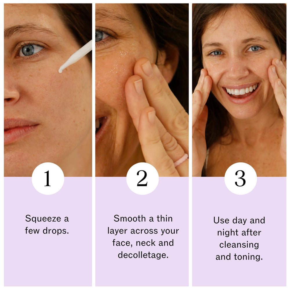 LilyAna Naturals Vitamin C Serum application on skin for even tone.