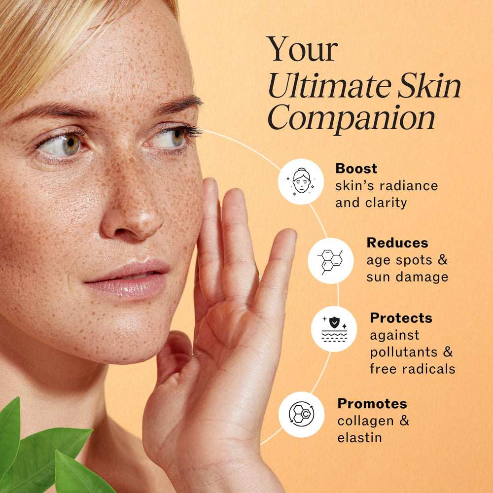 LilyAna Naturals Vitamin C Serum pump for easy, quick application.