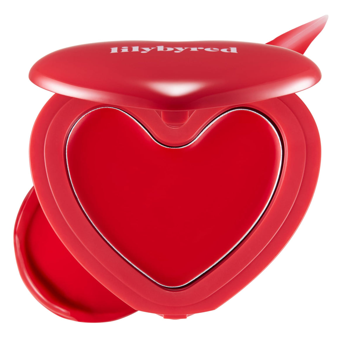 lilybyred Luv Beam Cheek Balm heart-shaped blush swatch for a natural flush