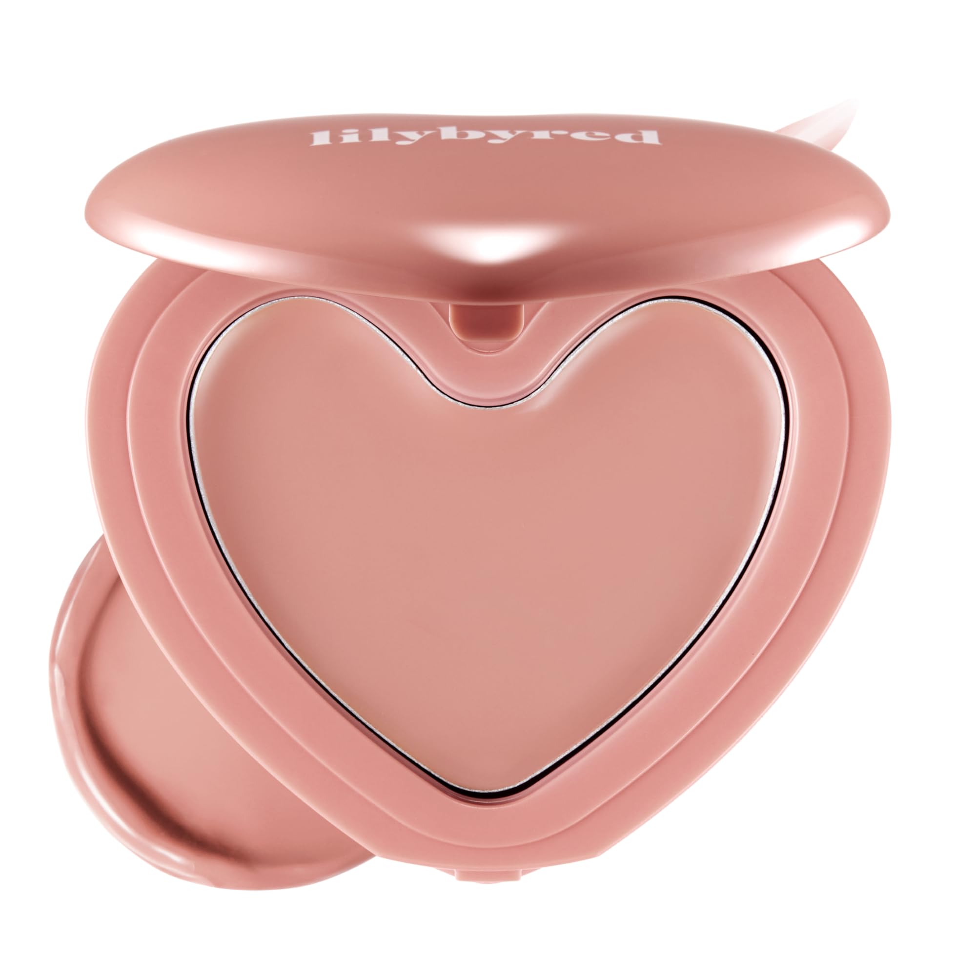 lilybyred Luv Beam Cheek Balm heart-shaped compact partial view shows playful flush