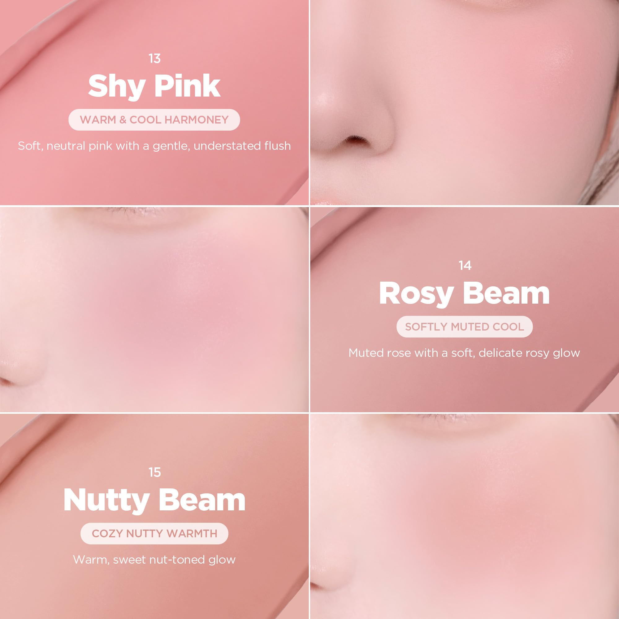 Lilybyred Luv Beam, rosa inocente ideal para uso diario