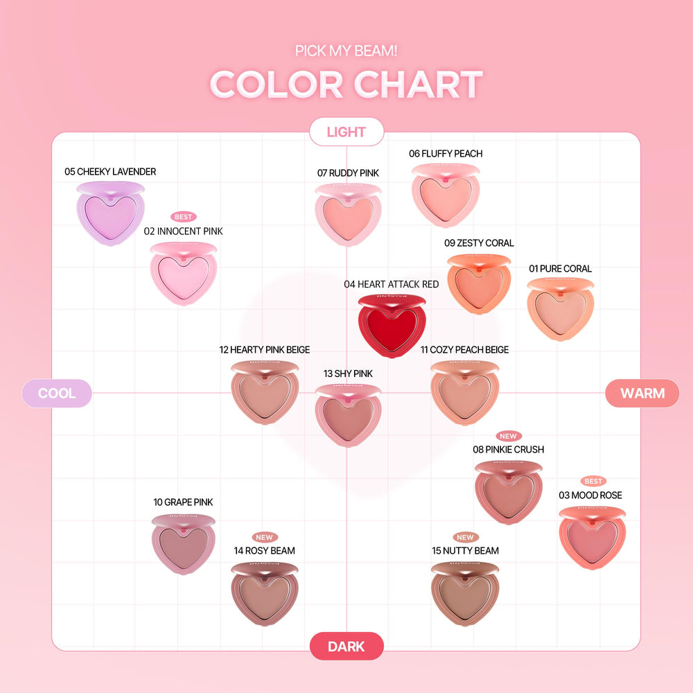 Lilybyred Luv Beam, tono rosado natural que funciona en piel clara a mediana