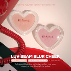 lilybyred Luv Beam Blur Cheek application brush for precise, buildable color.
