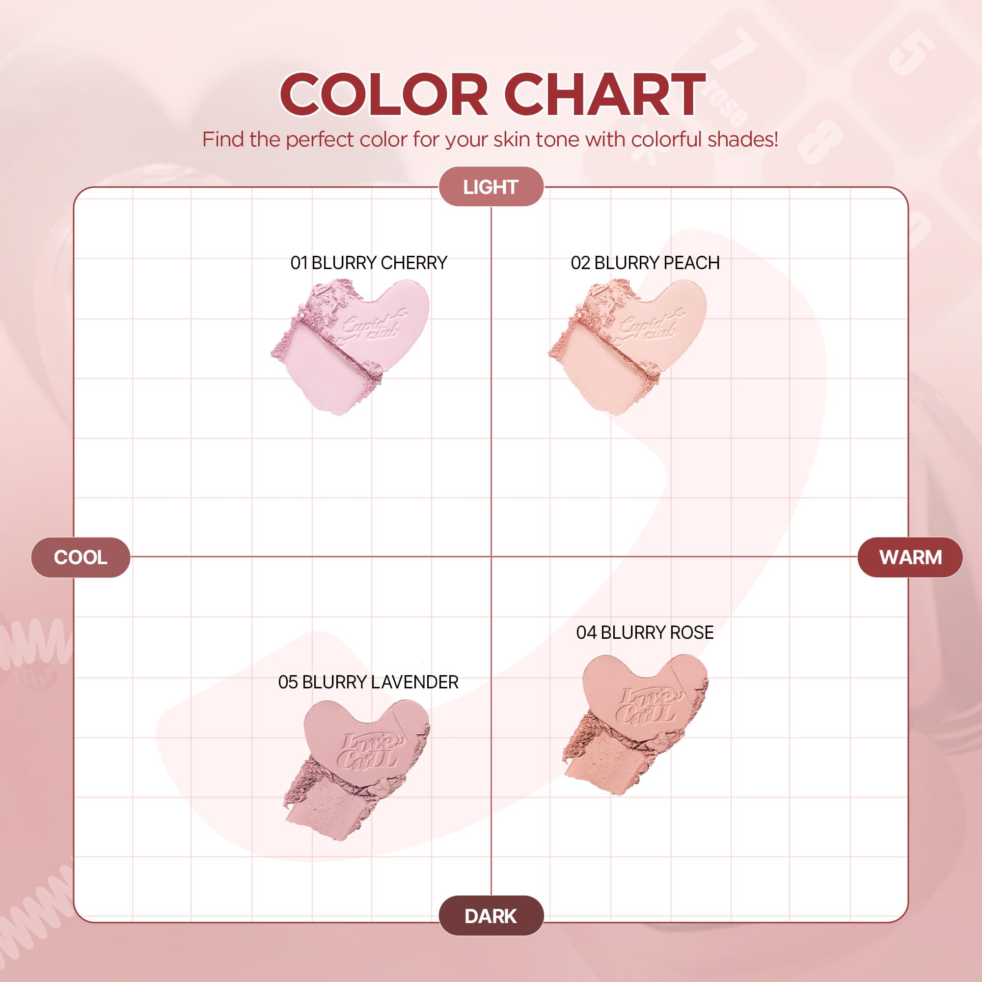 lilybyred Luv Beam Blur Cheek hydrating ingredients closeup support comfortable wear.