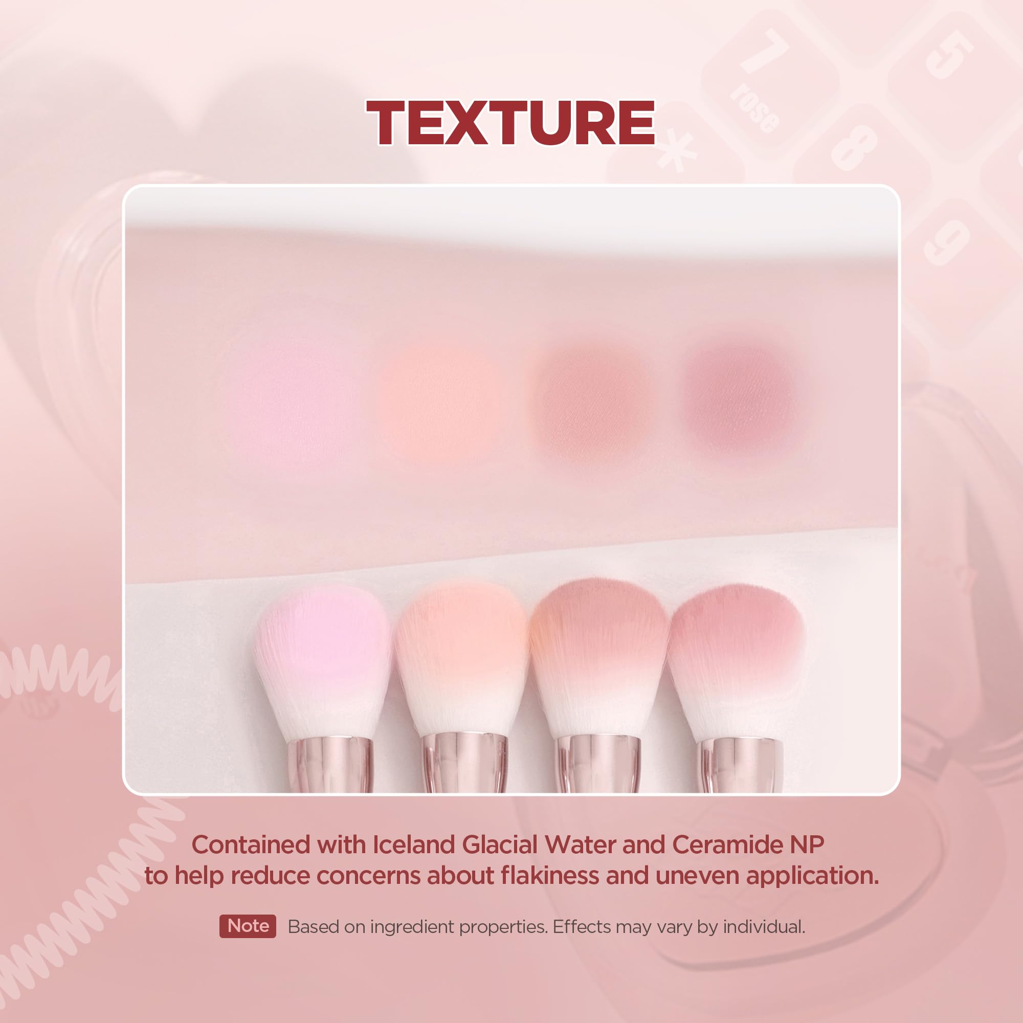 lilybyred Luv Beam Blur Cheek pastel shades closeup shows delicate color wash.
