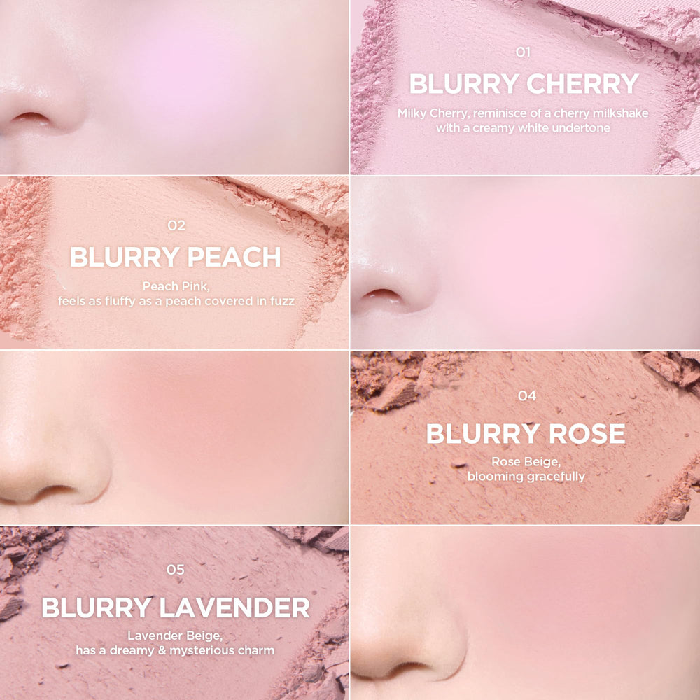 lilybyred Luv Beam Blur Cheek weightless texture for breathable color.