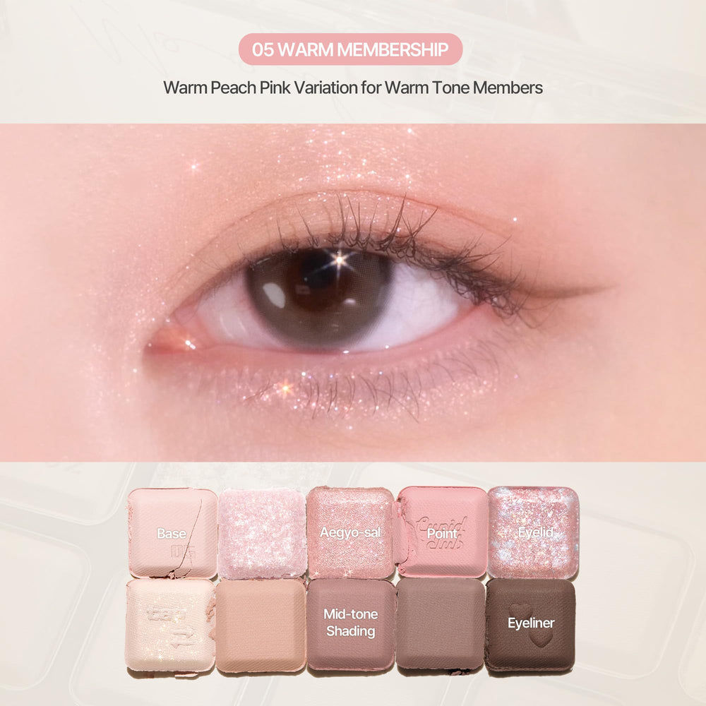 lilybyred mood keyboard cushion jelly glitter reduces fallout for clean lids.