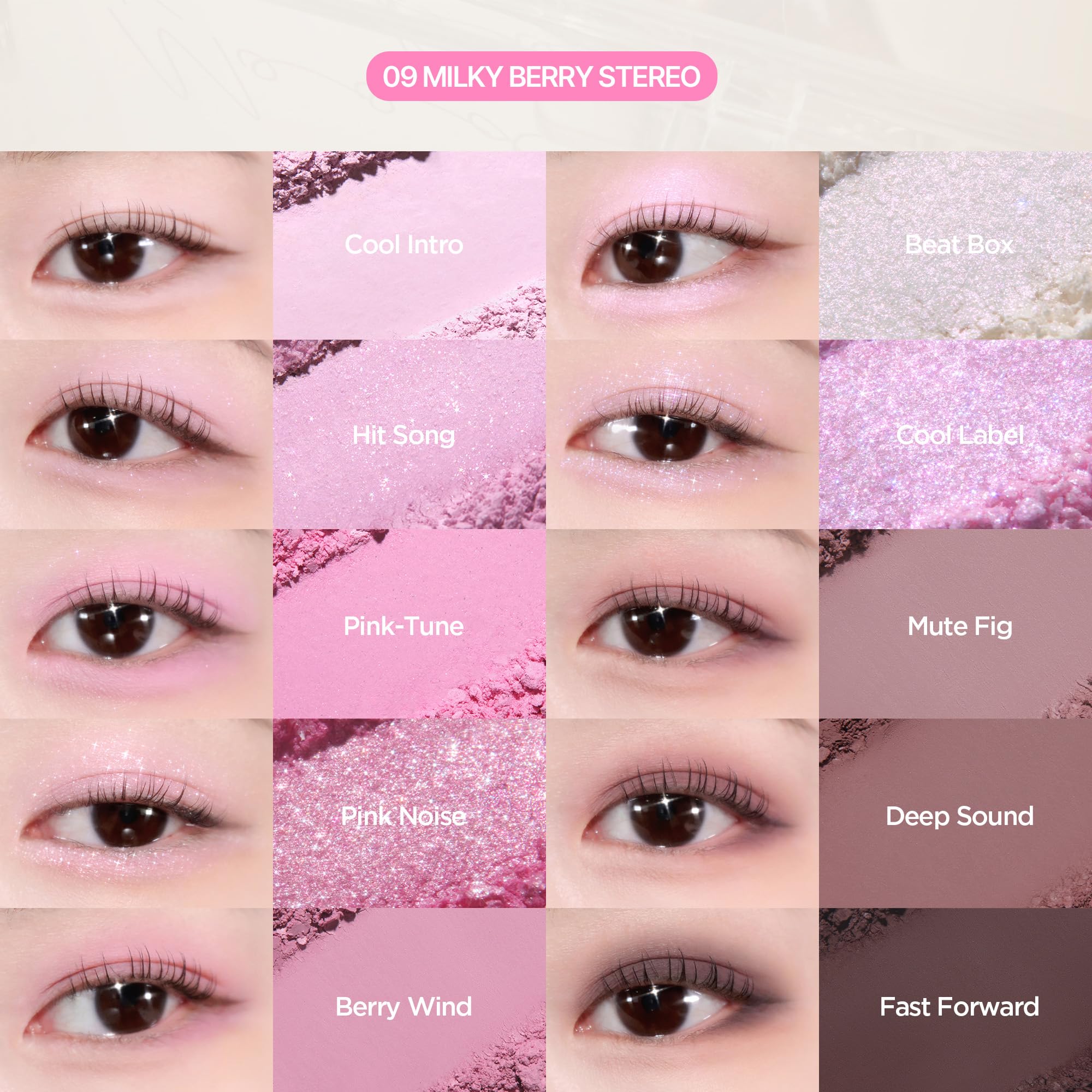 lilybyred Mood Keyboard shimmer shades deliver radiant glow and dimension.