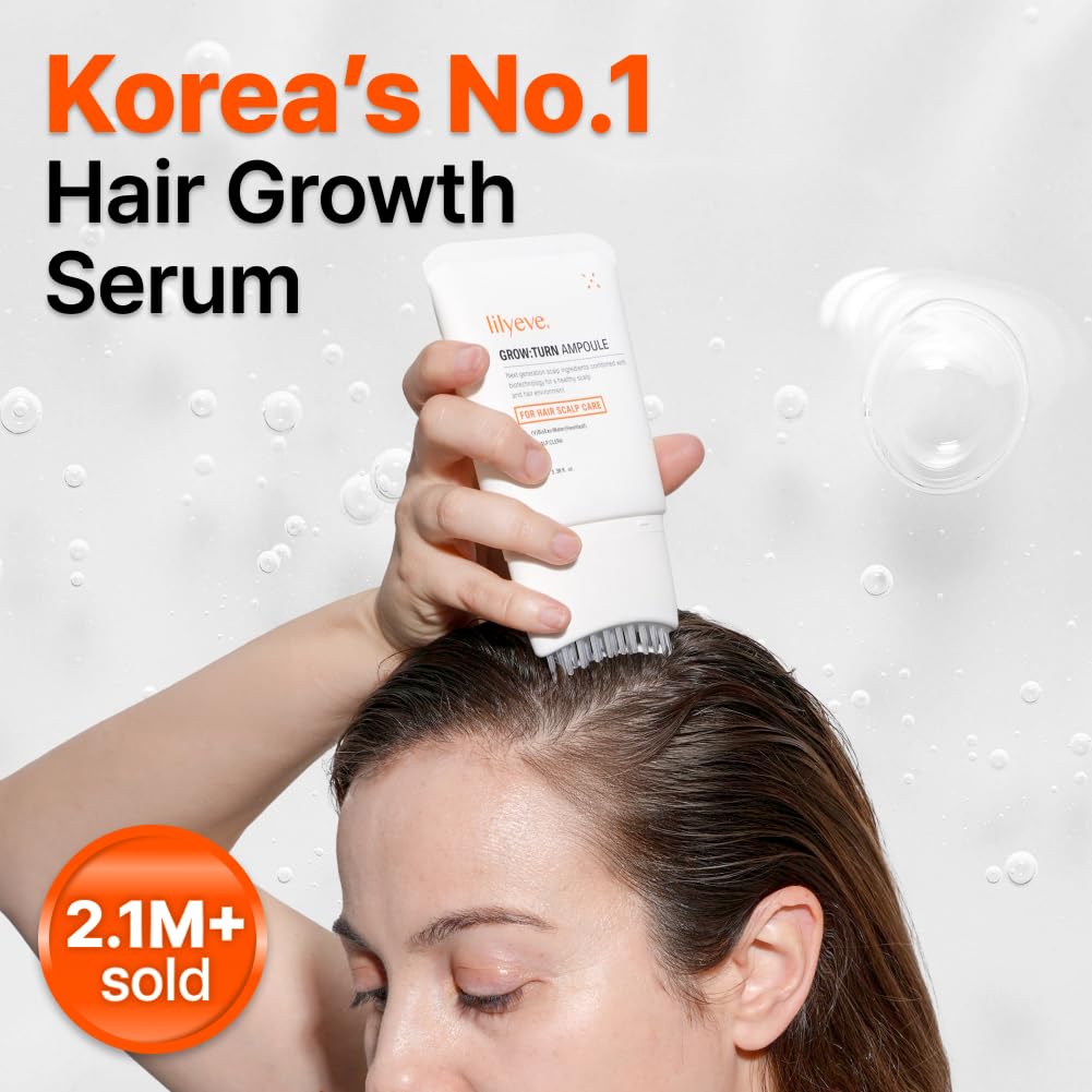 LilyEve GROWTURN built-in brush close-up enabling even application