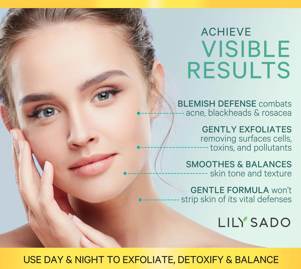 LILY SADO Matcha Made in Heaven botanicals blend highlights green extracts for purifying care.