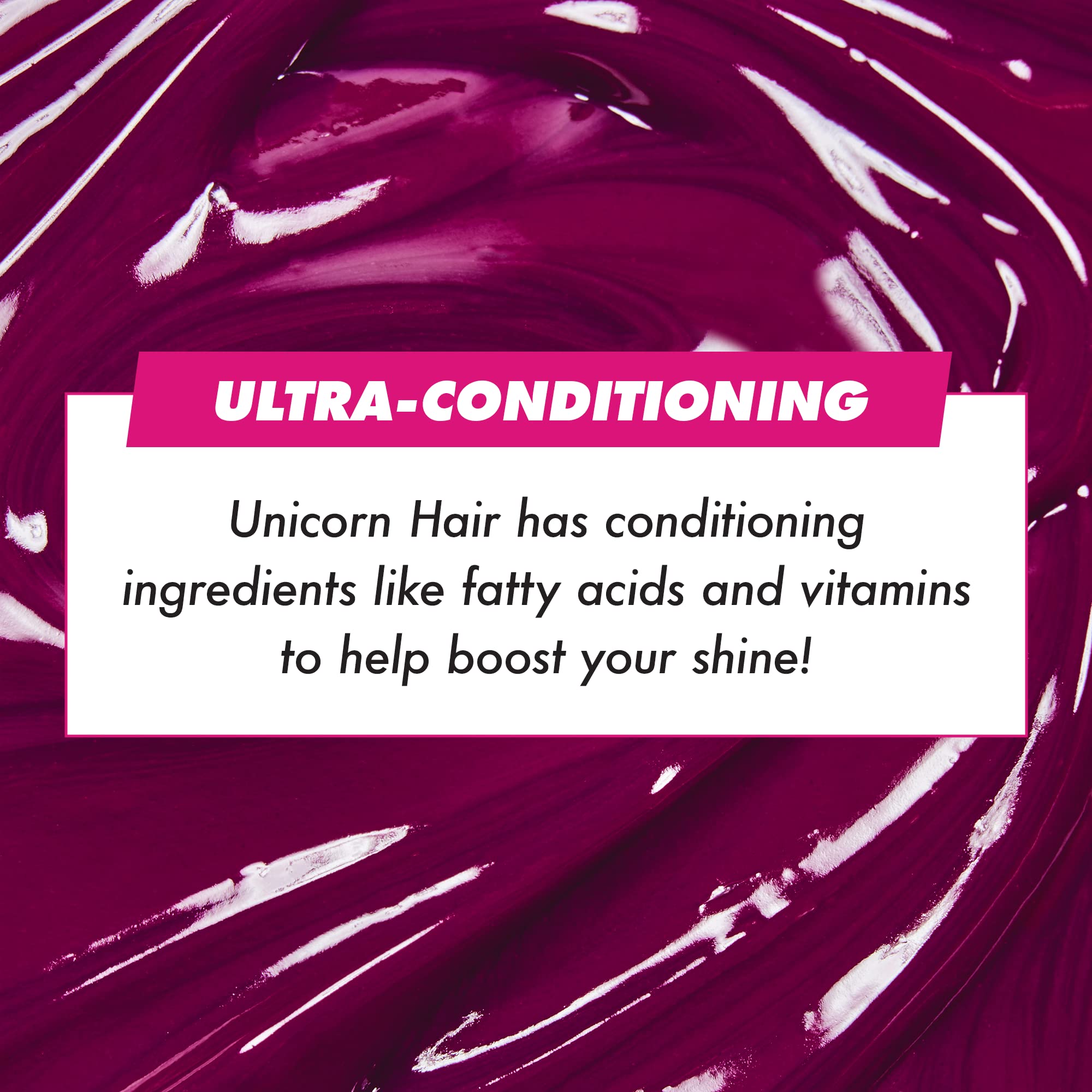 Lime Crime Unicorn Hair Chocolate Cherry hair strand demonstrates vibrant burgundy color