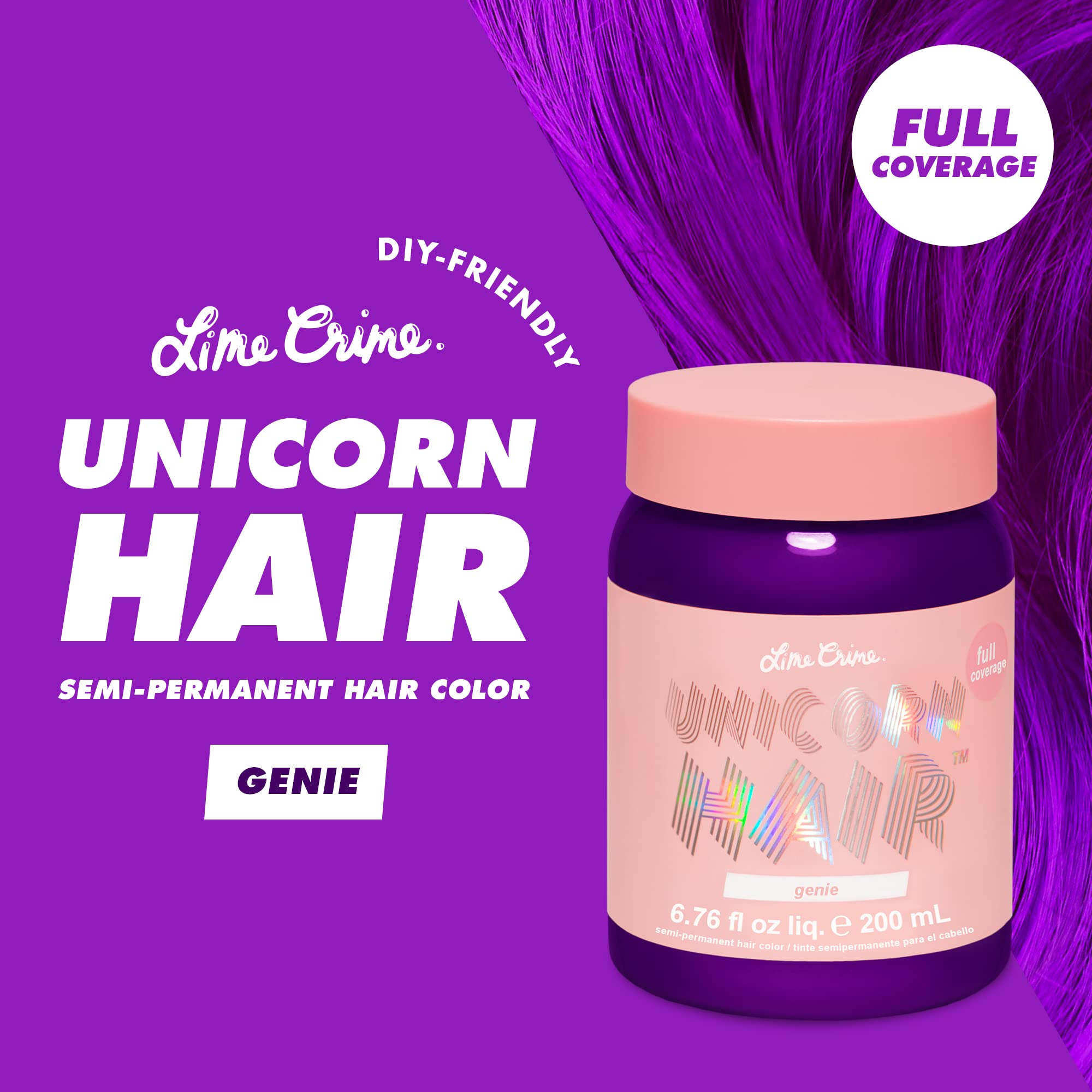 Lime Crime conditioner ingredients image features fatty acids and vitamins for shine