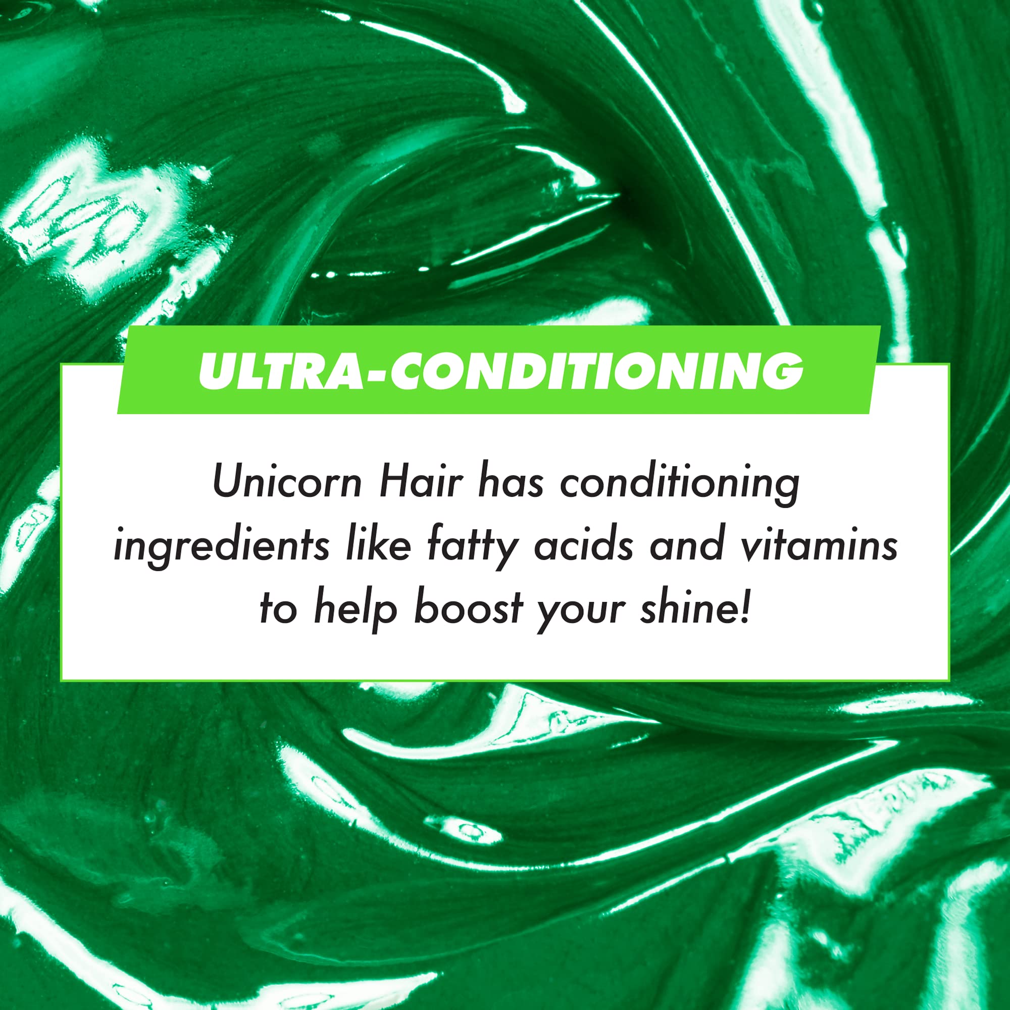Lime Crime Unicorn Hair Dye Jello side-view — even coverage across lengths.