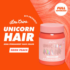 Lime Crime Neon Peach bottle closeup highlights rich pigment and shine potential