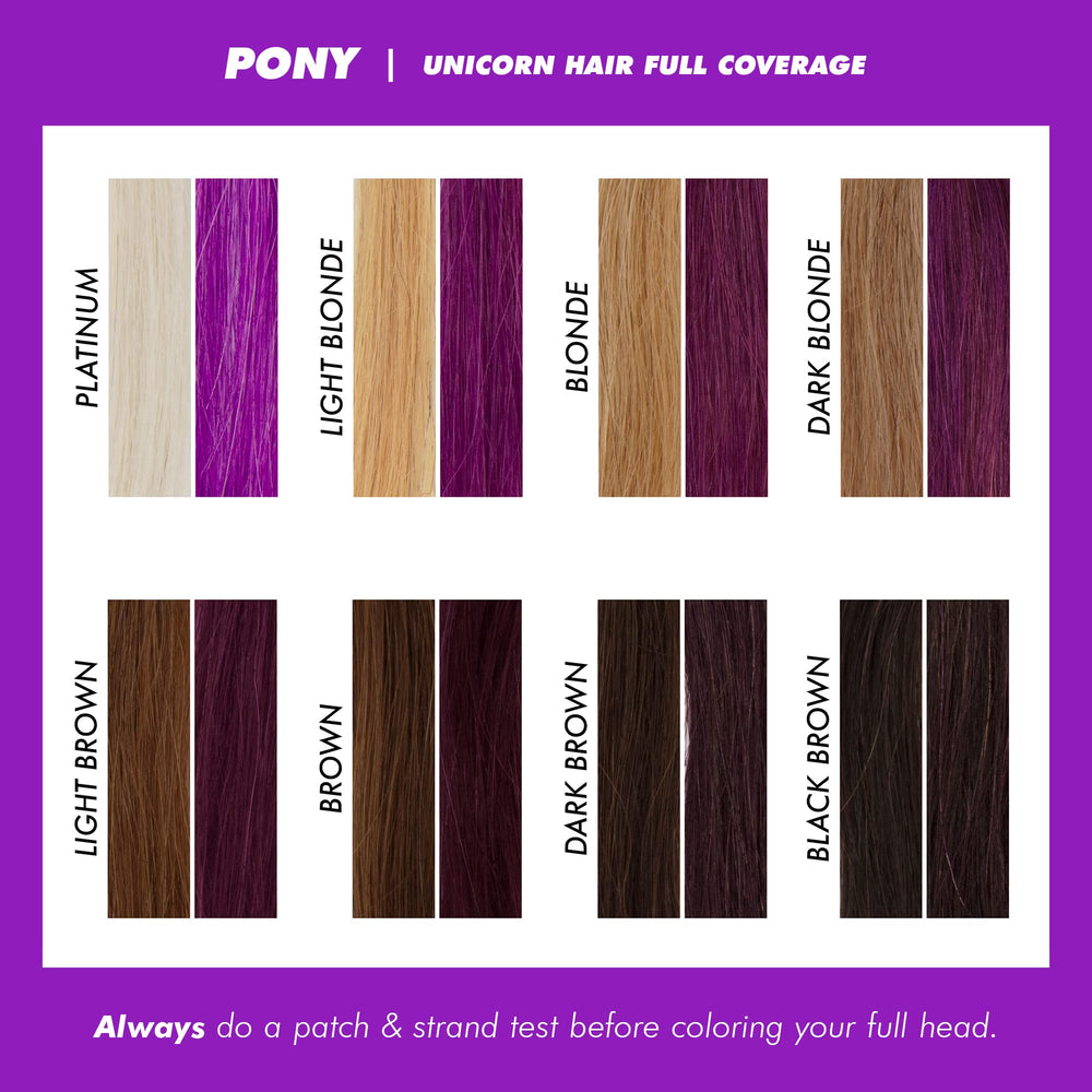Lime Crime Unicorn Hair Dye Pony violet purple scented citrus vanilla formula