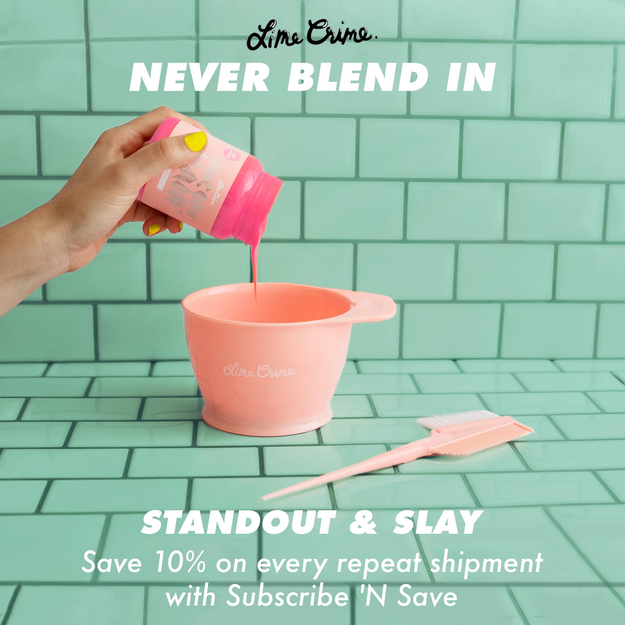 Lime Crime Unicorn Hair Dye Sea Witch scent enhances your styling ritual with sugary citrus vanilla.