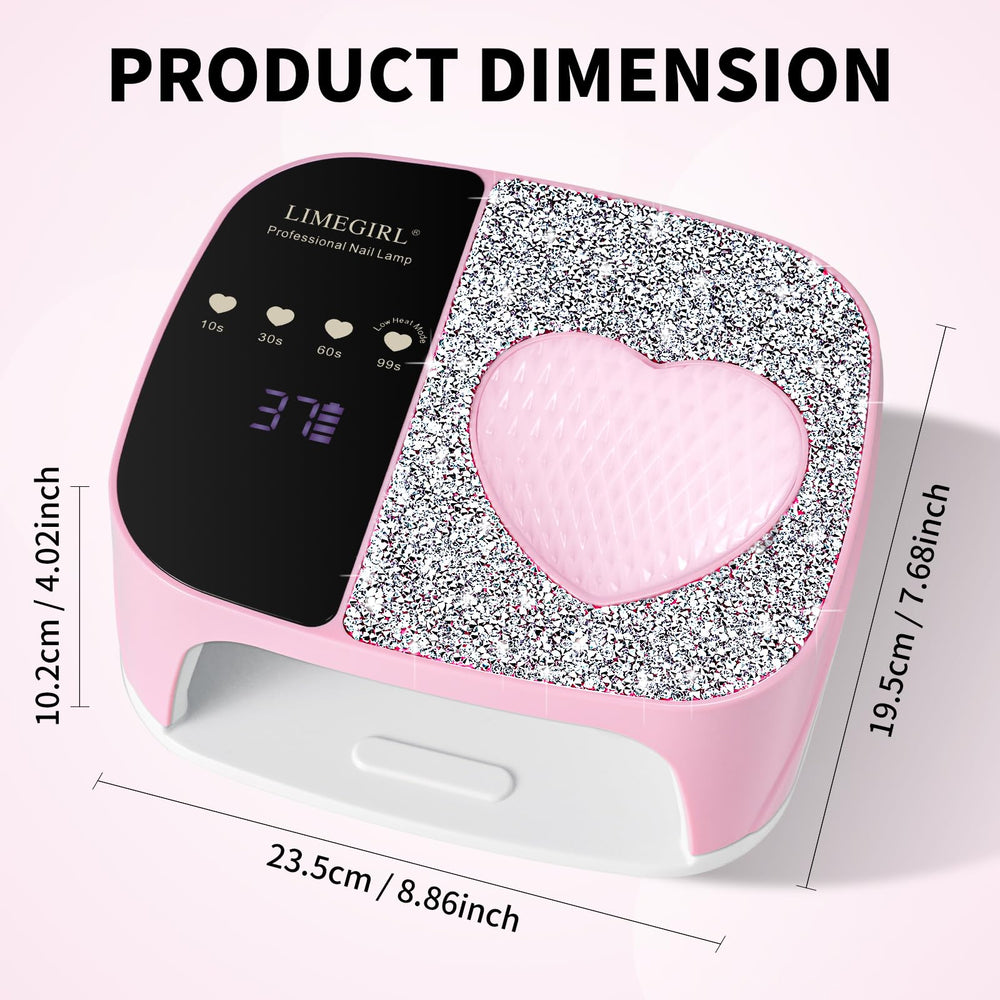 LimeGirl 36 LED chips coverage provides 360° curing for even results.