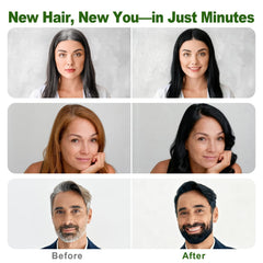 Limer Hair Dye Shampoo application on dry hair demonstrates simple 20–40 minute color process.