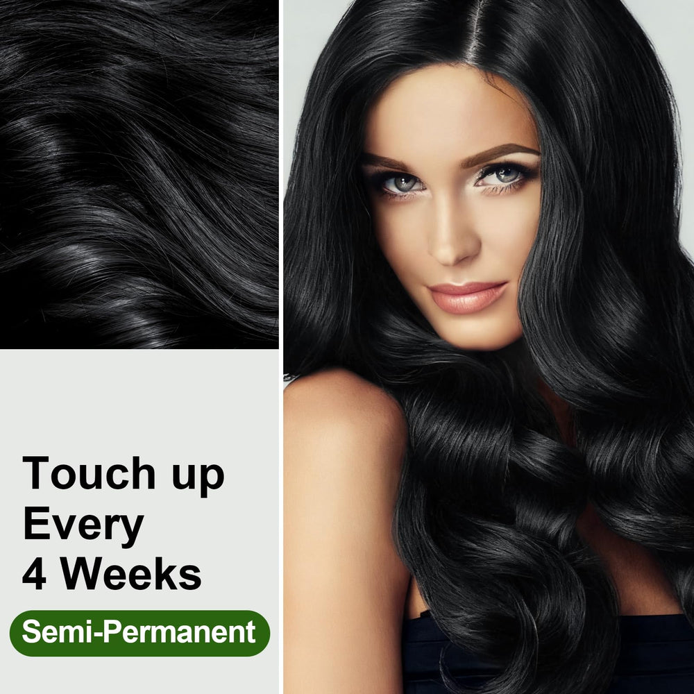 Limer Hair Dye Shampoo herbal extracts closeup emphasizes natural, scalp-friendly color solution.
