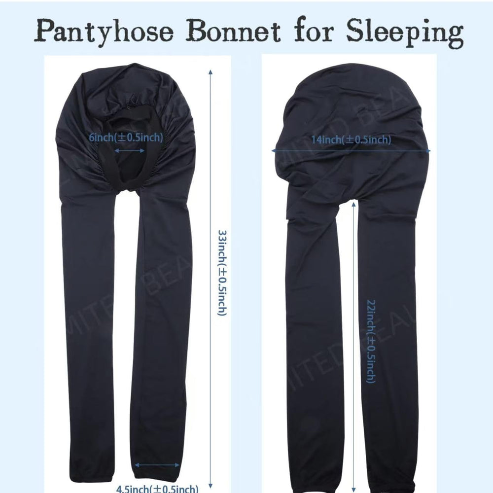 Limited Beauty bonnet sleeping long braids worn image illustrates comfortable, lightweight design
