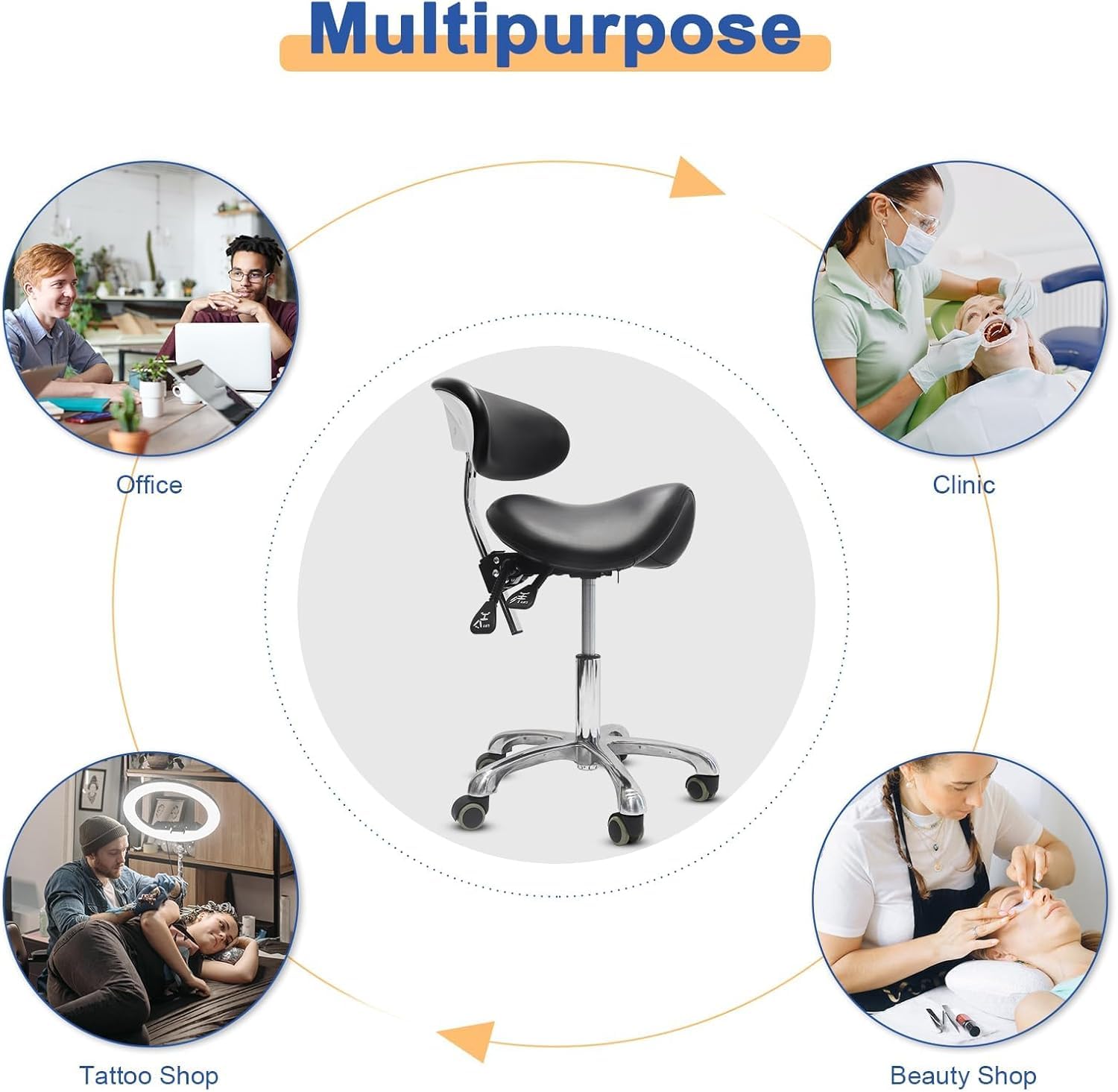 LIMKOMES aluminum-base: durable, floor-safe stool for busy days