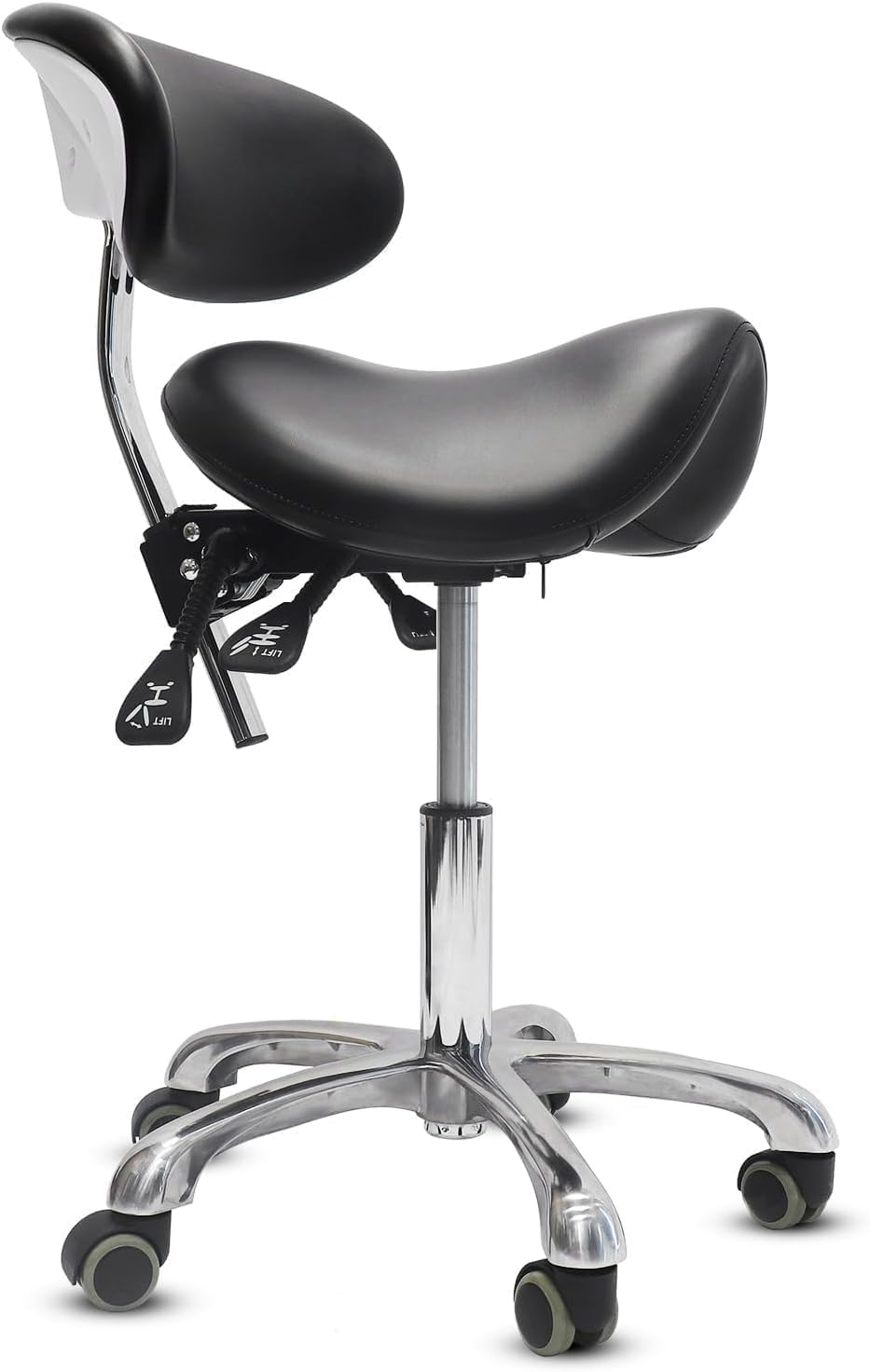 LIMKOMES saddle-stool-wheels-ergonomic: smooth, quiet mobility for multi-tasking workspaces