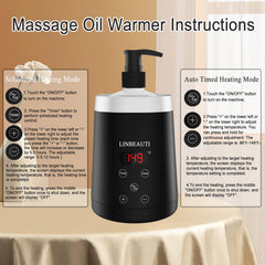 LINBEAUTI 250ml dispenser tray demonstrates easy cleanup and efficient oil use.