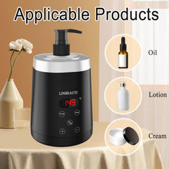 LINBEAUTI two-heating-modes display highlights customizable warmth for oils.