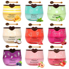Lingyun bee lip balm honey pot closeup with glossy texture for overnight hydration