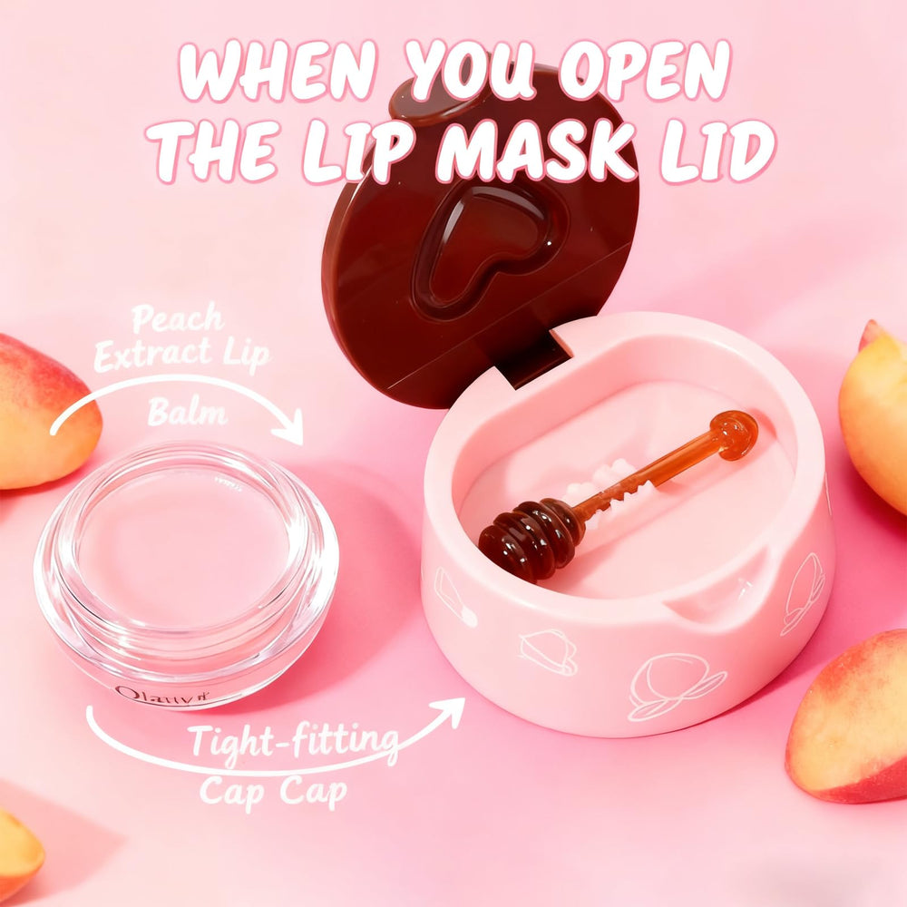 Lingyun Bee Lip Balm Honey Pot Mint provides cooling relief and nourishment.