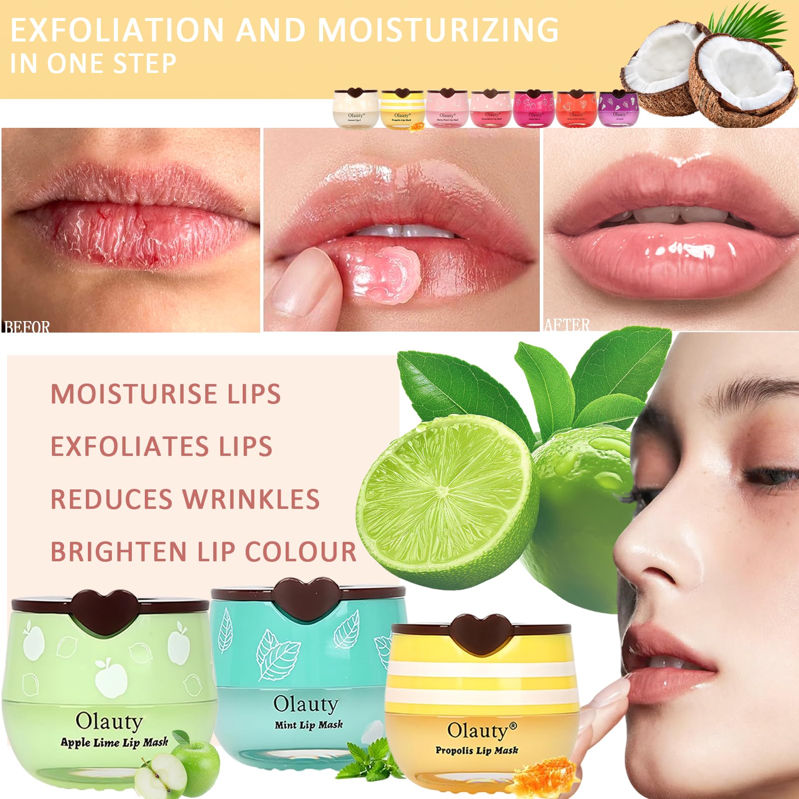 Lingyun bee lip balm honey pot with sticks for mess-free daytime use