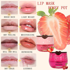 Lingyun honey lip mask pot view before lipstick for improved lip feel