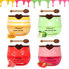 Lingyun honey-pot lip mask jar offers convenient overnight lip nourishment.