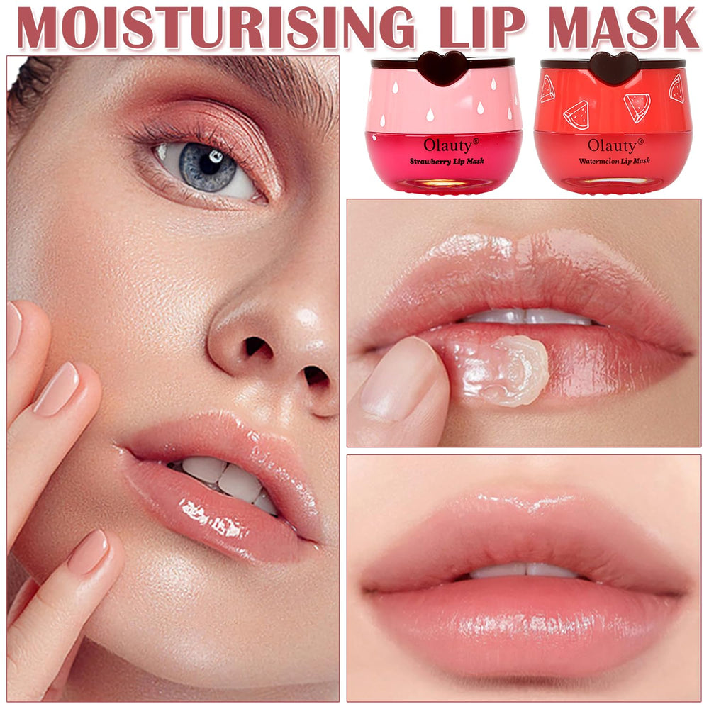 Lingyun honey flavor lip mask jar delivers deep moisture for smooth lips.