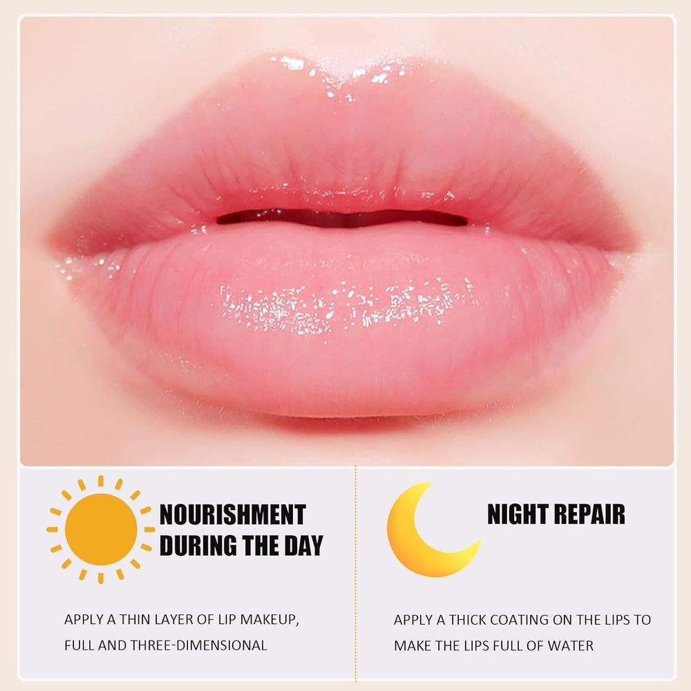 Lingyun watermelon flavor lip mask jar delivers refreshing moisture and smooth lips.
