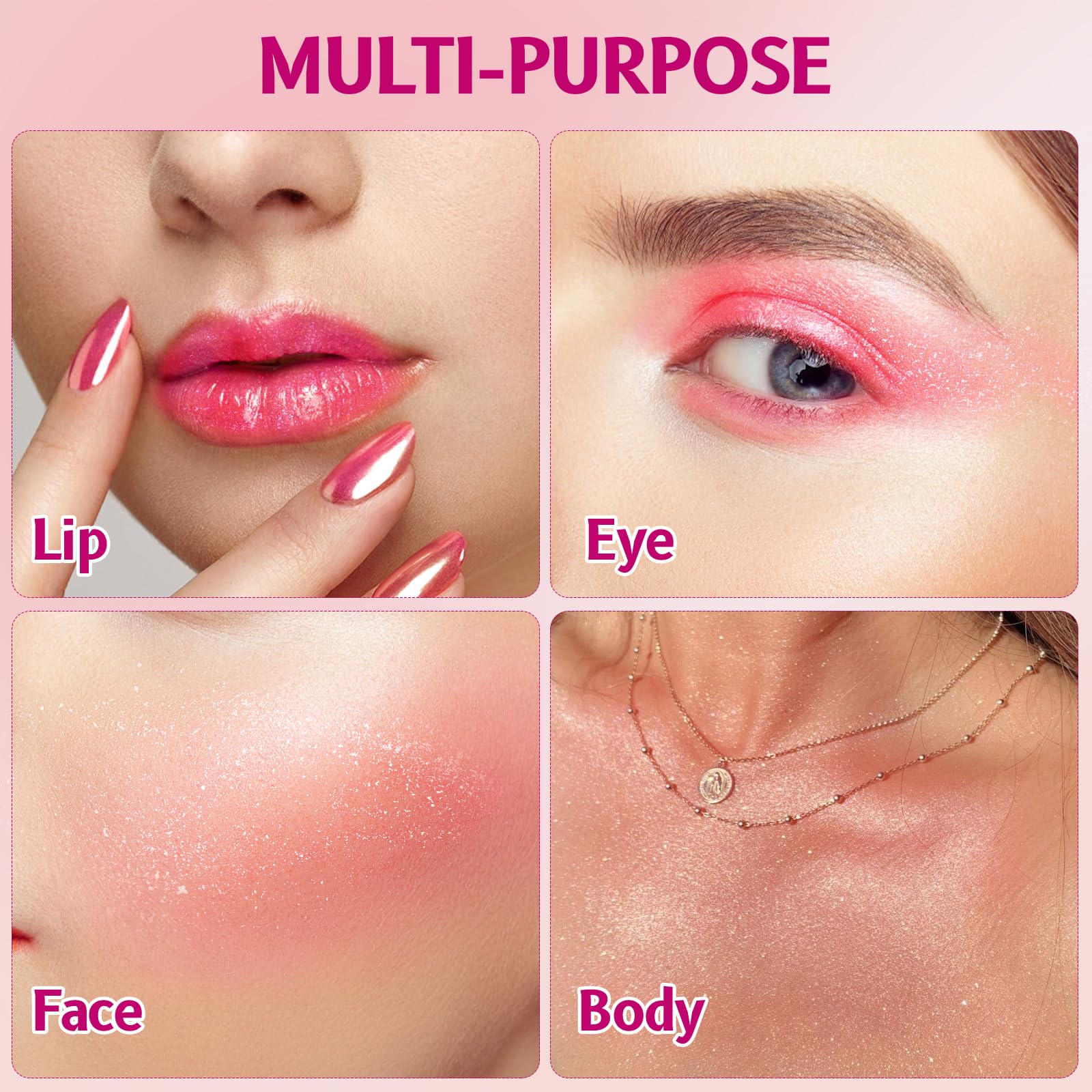 Lingyun jelly blush-tint eyeshadow application shows shimmering multi-use color for eyes