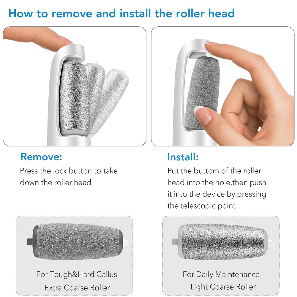 LINKEVAP USB charging cord powers the rechargeable foot care device for convenience.