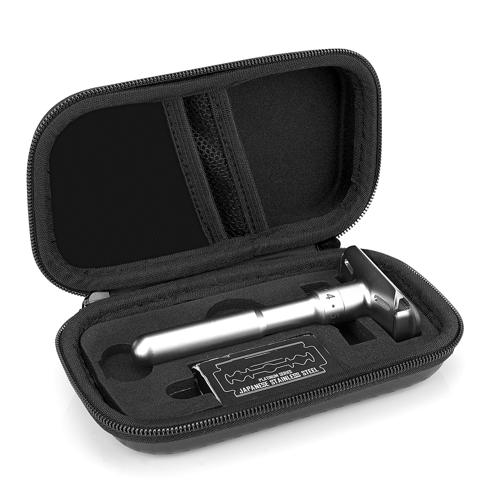 Linkidea durable hard shell shaving travel case with rugged protection for razors on the go