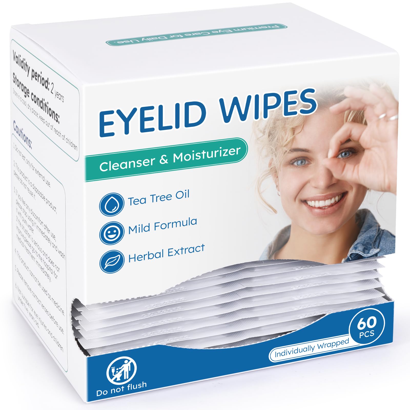 Linzercin family-friendly eye wipes suitable for children and adults