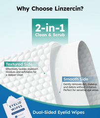 Linzercin individually wrapped eye wipes for travel and on-the-go freshness
