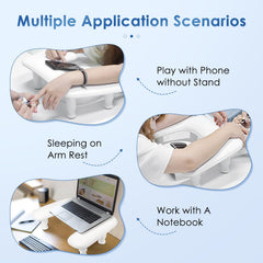 LIONVISON manicure arm rest thick non-slip pad for stable placement on tables.