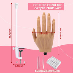 LIONVISON practice hand features deep nail grooves for secure tips