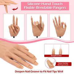 LIONVISON practice hand shows visible joints for easy posing and technique checks