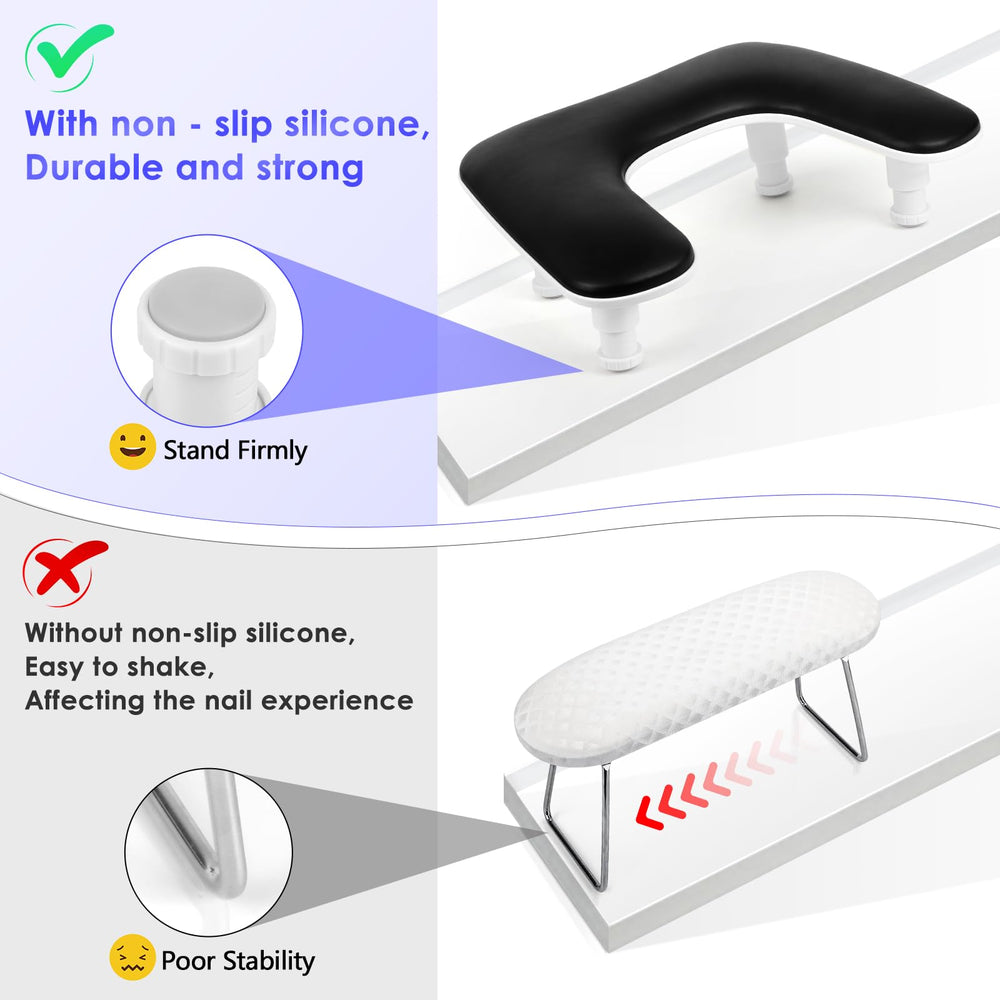 LIONVISON manicure arm rest dimensions image shows compact footprint for small spaces