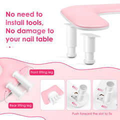 LIONVISON manicure arm rest dimensions 17.5 by 11.2 inches fit most stations