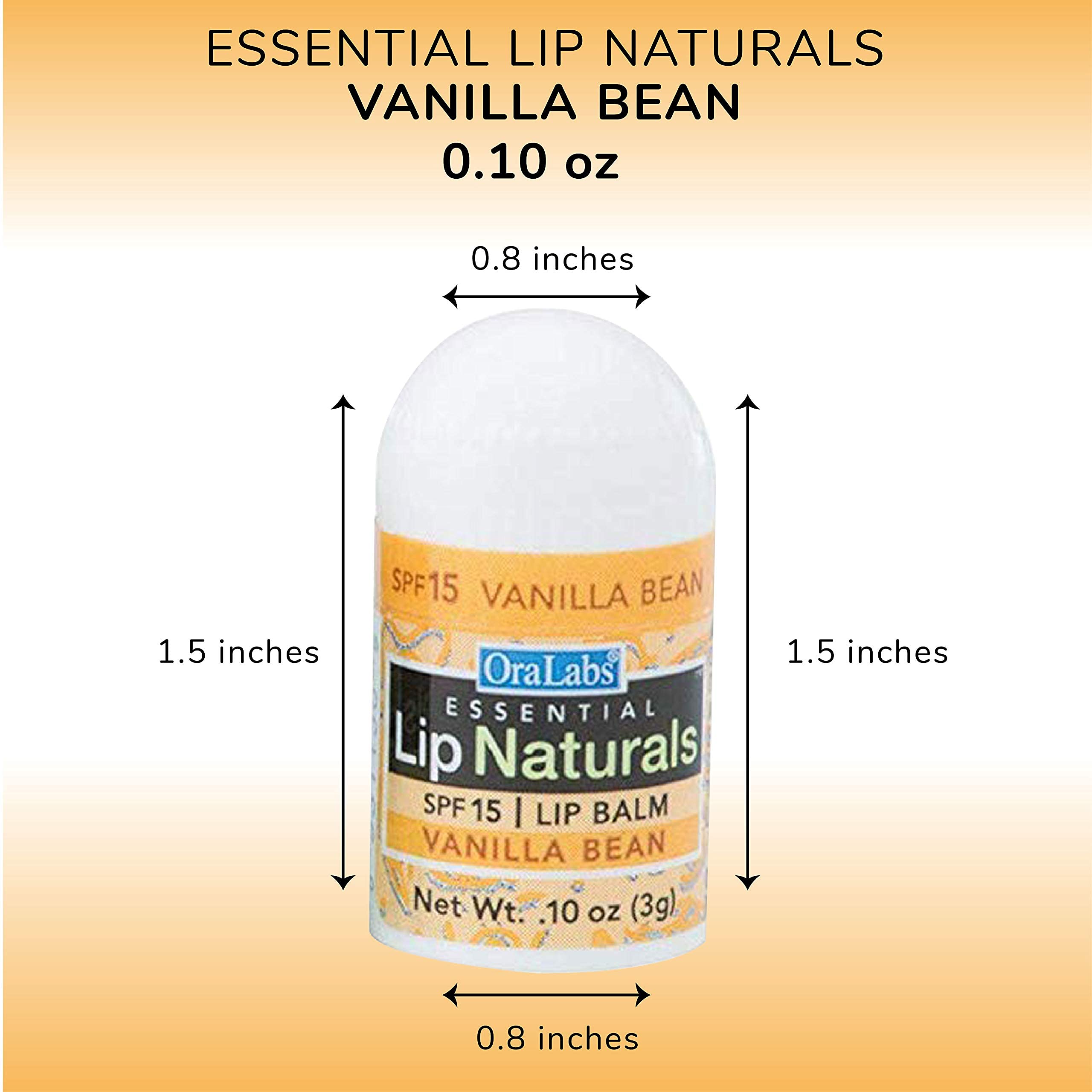 Lip Naturals SPF-15 mini lip balm closeup showing protective hydration.