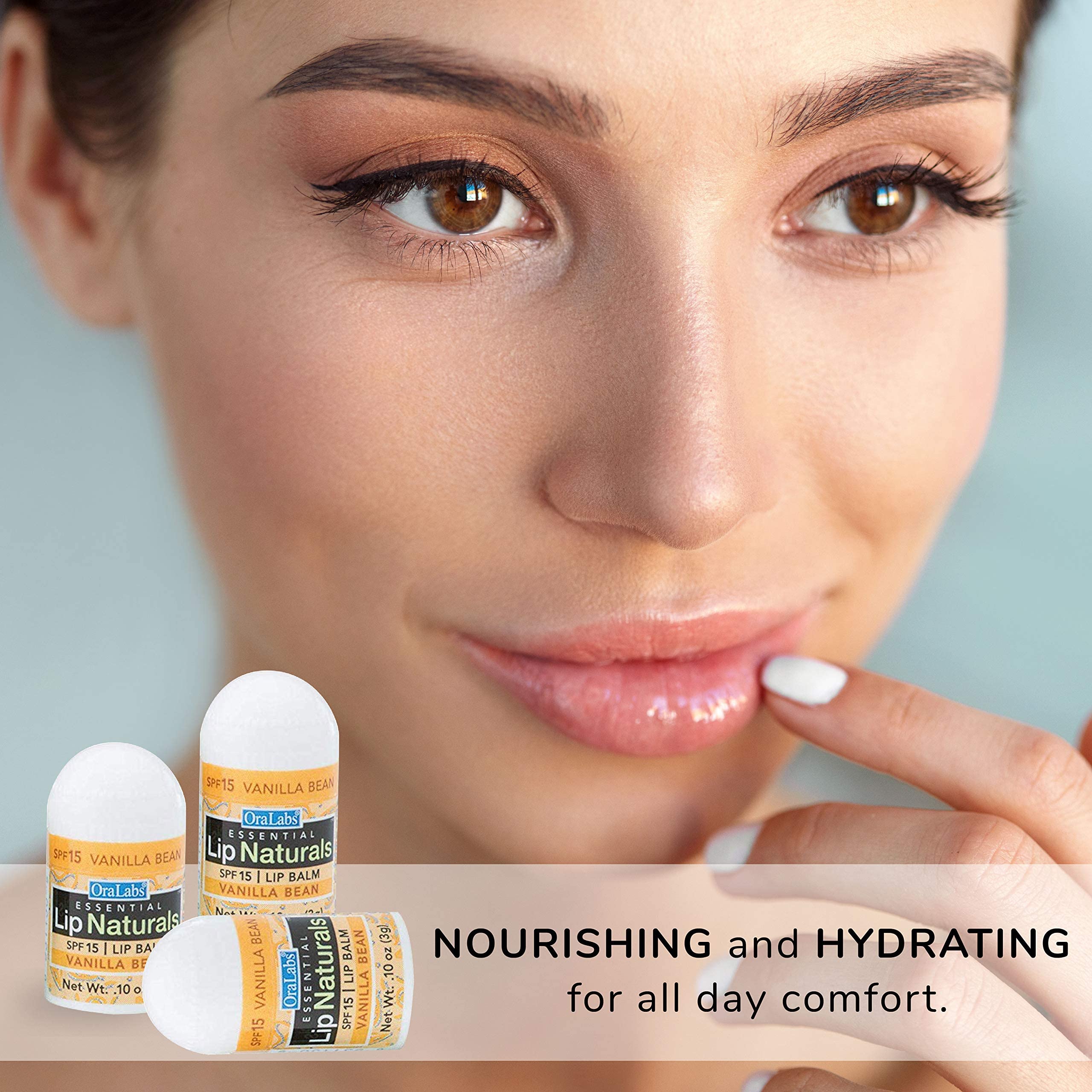 Lip Naturals travel-friendly mini balm fitting into a purse or pocket.