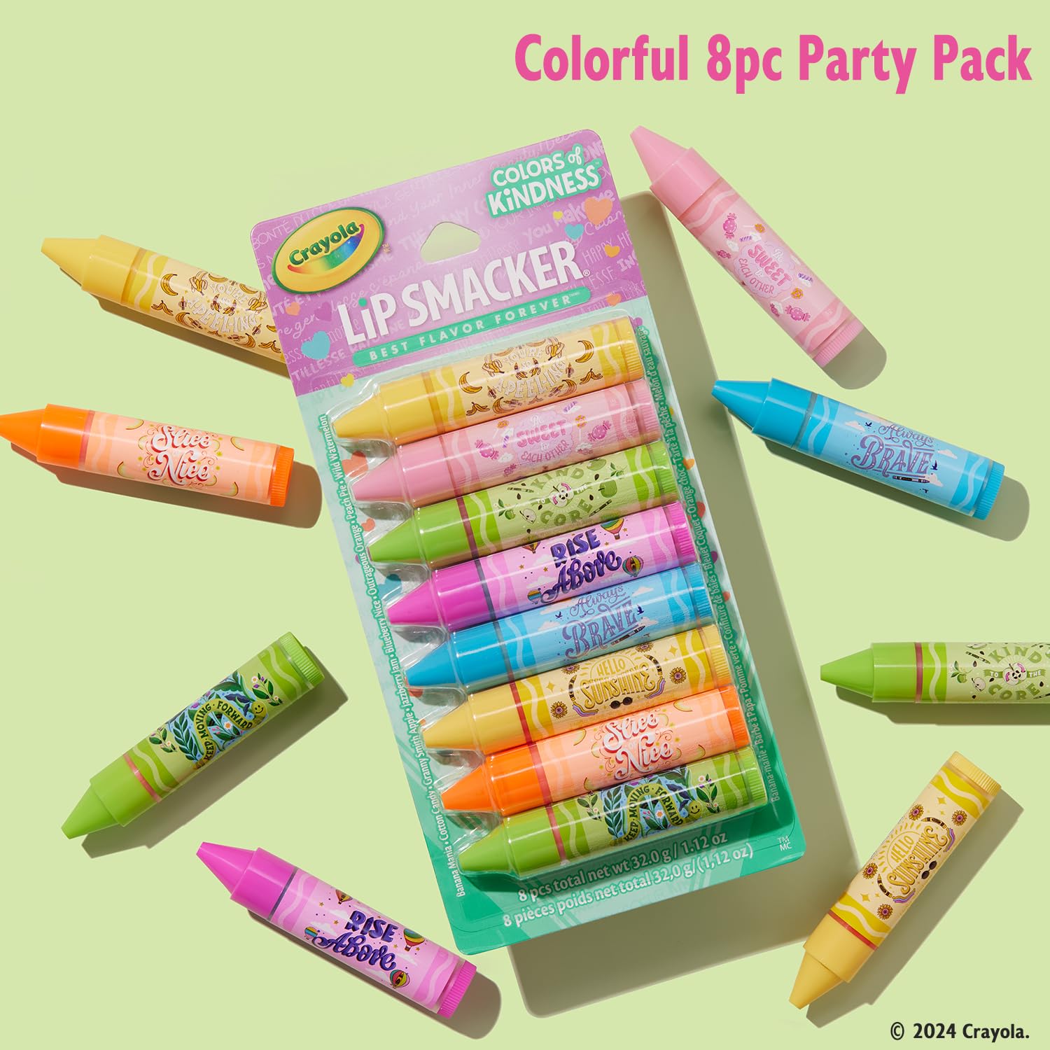 Lip Smacker Crayola balm application delivers a smooth, moisturized glide on dry lips.